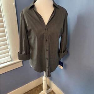 Apt. 9 Charcoal Button-Down Shirt for Women